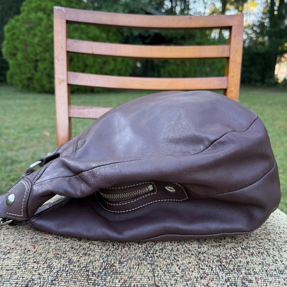 Coach 2000’s Lynn Soho shoulder bag hobo bag chocolate brown genuine leather - Picture 9 of 16